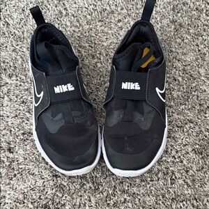 Nike Black and White Kids Slip-On Sneakers